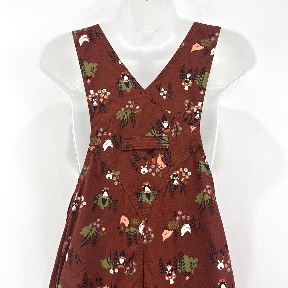Duluth Trading Overalls M Gnome Shortalls Novelty Gardening Bunnies Barn Chicken - Picture 11 of 16